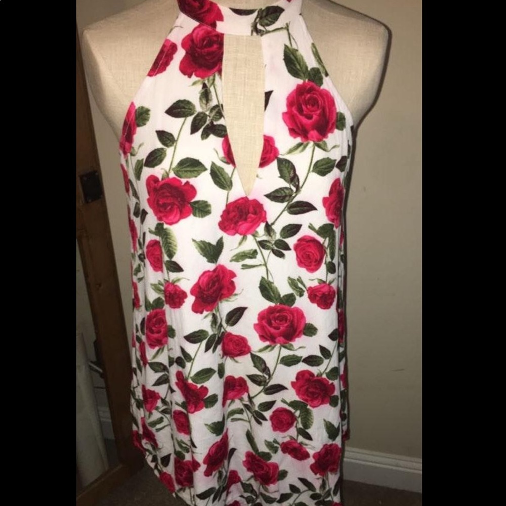 Forever 21 rose print dress
